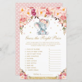 赤面バラ象正しい価格ゲームを推測 (正面/裏面)