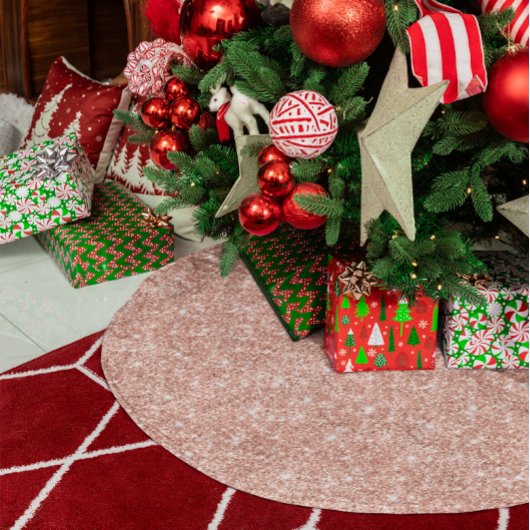 赤面バラ金ゴールドグリッターグラム ブラッシュドポリエステルツリースカート