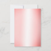 赤面バラ金ゴールドグリッターバルーンエイジ誕生日 ノートカード (裏面)