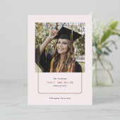 赤面バラ金ゴールドシック卒業発表 箔シーズンカード (立ち正面)