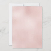 赤面バラ金ゴールドスクリプトマーブルリハーサル招待状 招待状 (裏面)