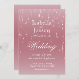 赤面バラ金ゴールドスターライト 招待状