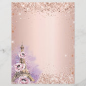 赤面バラ金ゴールドフランスのパリレシピクックブックページ (正面)