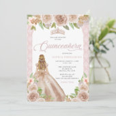 赤面バラ金ゴールドフローラプリンセスティアラキンセアニラ 招待状 (スタンド正面)