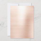 赤面バラ金ゴールドメイクアップグリッターアイ16thブライダル 招待状 (裏面)