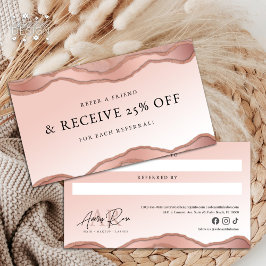 赤面バラ金ゴールド大理石灰美しい紹介カード 名刺