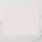 赤面バラ金ゴールド結婚の詳細エンクロージャカード 箔招待状ポストカード (裏面)