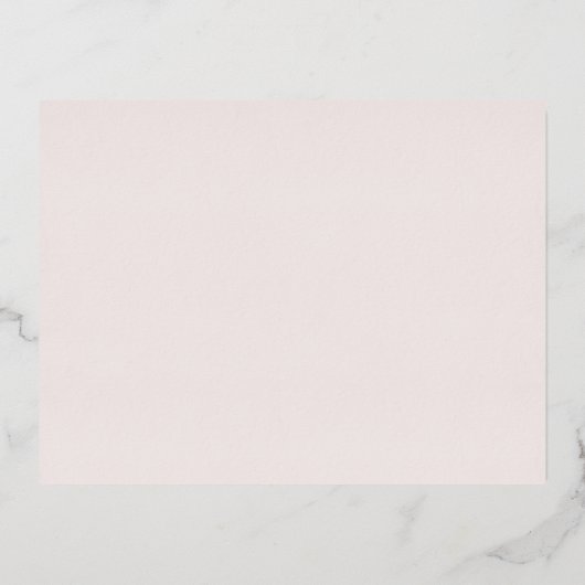 赤面バラ金ゴールド結婚の詳細エンクロージャカード 箔招待状ポストカード (裏面)