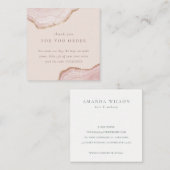 赤面バラ金ゴールド集計ご注文の割引に感謝 スクエア名刺 (正面/裏面)