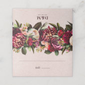 赤面バラ プレイスカード (外部開封)