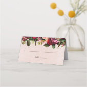 赤面バラ プレイスカード (正面)