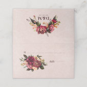 赤面バラ プレイスカード (外部開封)