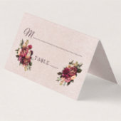 赤面バラ プレイスカード