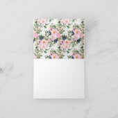 赤面バラ&ペニーズ・コミュニオン感謝ノート サンキューカード (内部)