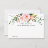 赤面バラ&ペニーズ·ブライド·ワード·オブ·ウィズダムカード 招待状 (正面)