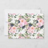 赤面バラ&ペニーズ·ブライド·ワード·オブ·ウィズダムカード 招待状 (裏面)