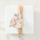 赤面バラ&牡丹赤ちゃんシャワー好意ギフトラベル フェイバータグ (インサイチュ)