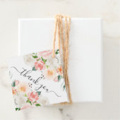 赤面バラ&牡丹赤ちゃんシャワー好意ギフトラベル フェイバータグ (インサイチュ)