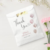 赤面バルーンガールファースト誕生日ありがとう フェイバーバッグ (封をした状態)