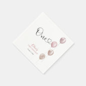 赤面バルーンガールファースト誕生日 スタンダードカクテルナプキン (角)