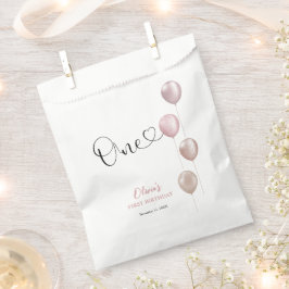 赤面バルーンガールファースト誕生日 フェイバーバッグ