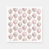 赤面バルーン誕生日 スタンダードカクテルナプキン (正面)