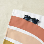 赤面パステルボホレインボーネームビーチタオル ビーチタオル (インサイチュ)