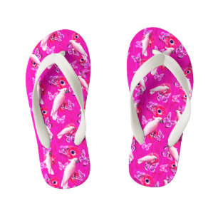 赤面パラダイス：コカトスと蝶の調和, キッズビーチサンダル