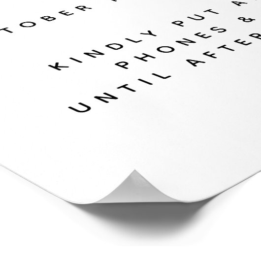 赤面パンパスグラス結婚のプラグを抜いたウェルカムサイン ポスター (角)