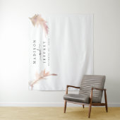 赤面パンパスグラス結婚ミニマリスト タペストリー (インサイチュ)