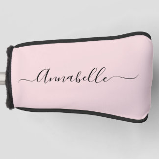 赤面パーソナライズされたピンクネームゴルフヘッドカバー ゴルフヘッドカバー