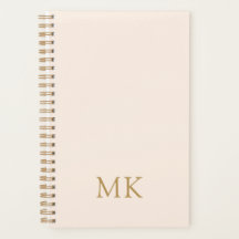 赤面パーソナライズされたピンク金ゴールドイニシャル