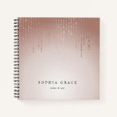 赤面パーソナライズされた雨 ノートブック (正面)