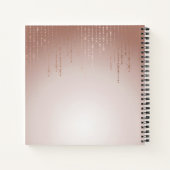 赤面パーソナライズされた雨 ノートブック (裏面)