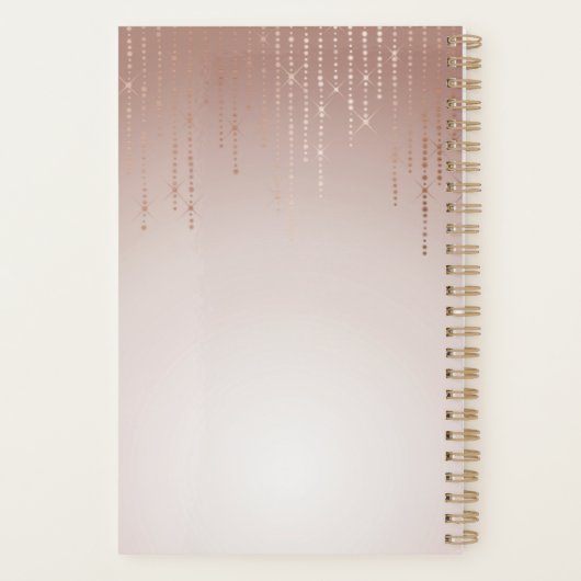 赤面パーソナライズされた雨 プランナー手帳 (裏面)