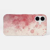 赤面パーティクルフェード iPhone 16ケース (裏面横)