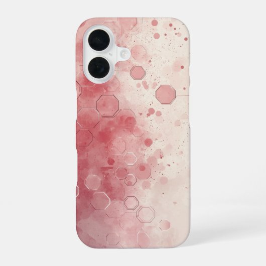 赤面パーティクルフェード iPhone 16ケース (裏面)