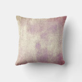 赤面パープルミニマル金ゴールド絵画ズパステル赤面 クッション (裏面)