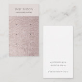 赤面パールレザーテクスチャ3イヤリングディスプレイ 名刺 (正面/裏面)