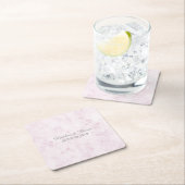 赤面ピエレガントックマ結婚ーブル スクエアペーパーコースター (インサイチュ)