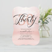 赤面ピエレガントンク30歳の誕生日  招待状 (スタンド正面)