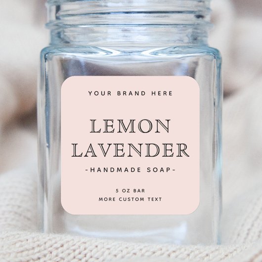 赤面ピエレガントンミニマルク正方形の製品ラベル スクエアシール