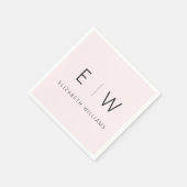 赤面ピクラシックンクエレガントモダンミニマル スタンダードカクテルナプキン (角)