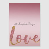 赤面ピグラデーションンクグリッター金ゴールド紅愛 (正面)