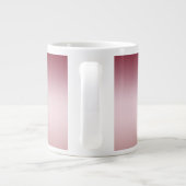 赤面ピグラデーションンクグリッター金ゴールド紅愛 ジャンボコーヒーマグカップ (裏面)