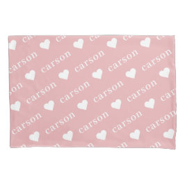 赤面ピシンプルックパーソナライズされたスの繰り返し名 枕カバー