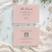 赤面ピシンプルンク詳細結婚ズ エンクロージャーカード