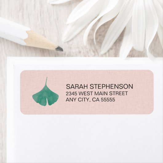 赤面ピシンプルンク銀杏自然 ラベル (インサイチュ)