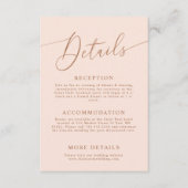 赤面ピミニマルンク結婚の詳細エンクロージャカード エンクロージャーカード (正面)