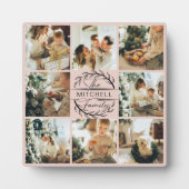 赤面ピモダンックカスタムス家族の写真コラージュ フォトプラーク (正面)